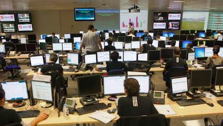 The olympics control room