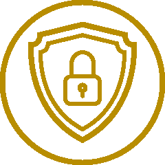 Cybersecurity-Shield-Lock yellow