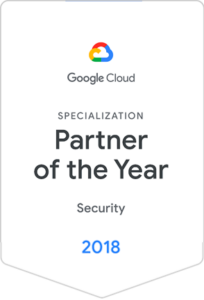 Google cloud - Partner of the year 2018