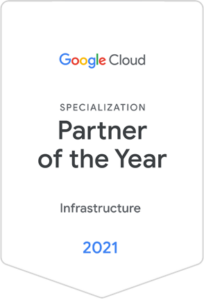 Google cloud - Partner of the year 2021