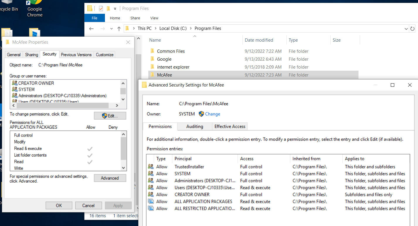 Default-ACLS-on-McAfee-Director
