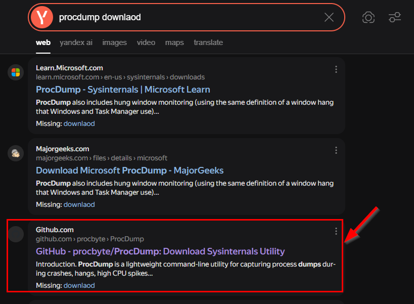 Yandex SEO poisoning and Threat Actors GitHub repo